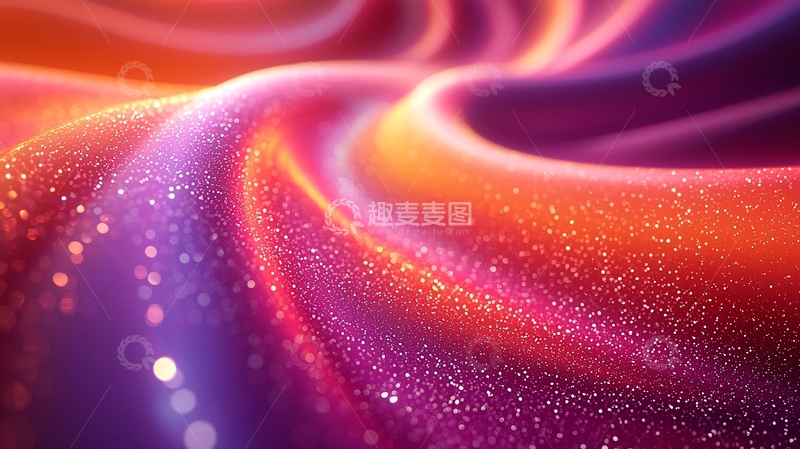 高清大图下载【趣麦麦图】流动的色彩光影