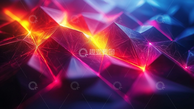 高清大图下载【趣麦麦图】抽象几何背景