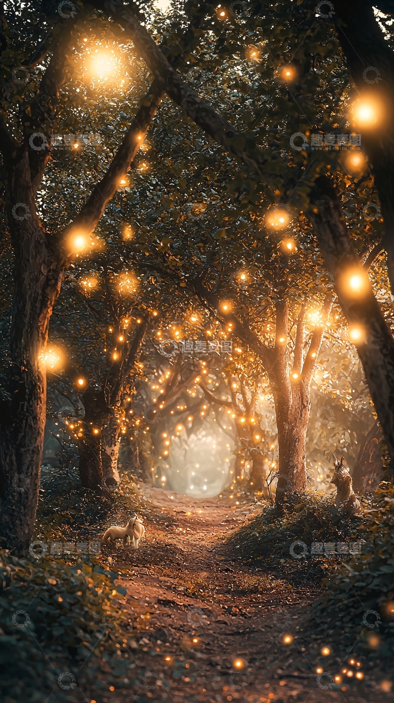高清大图下载【趣麦麦图】梦幻森林小路35