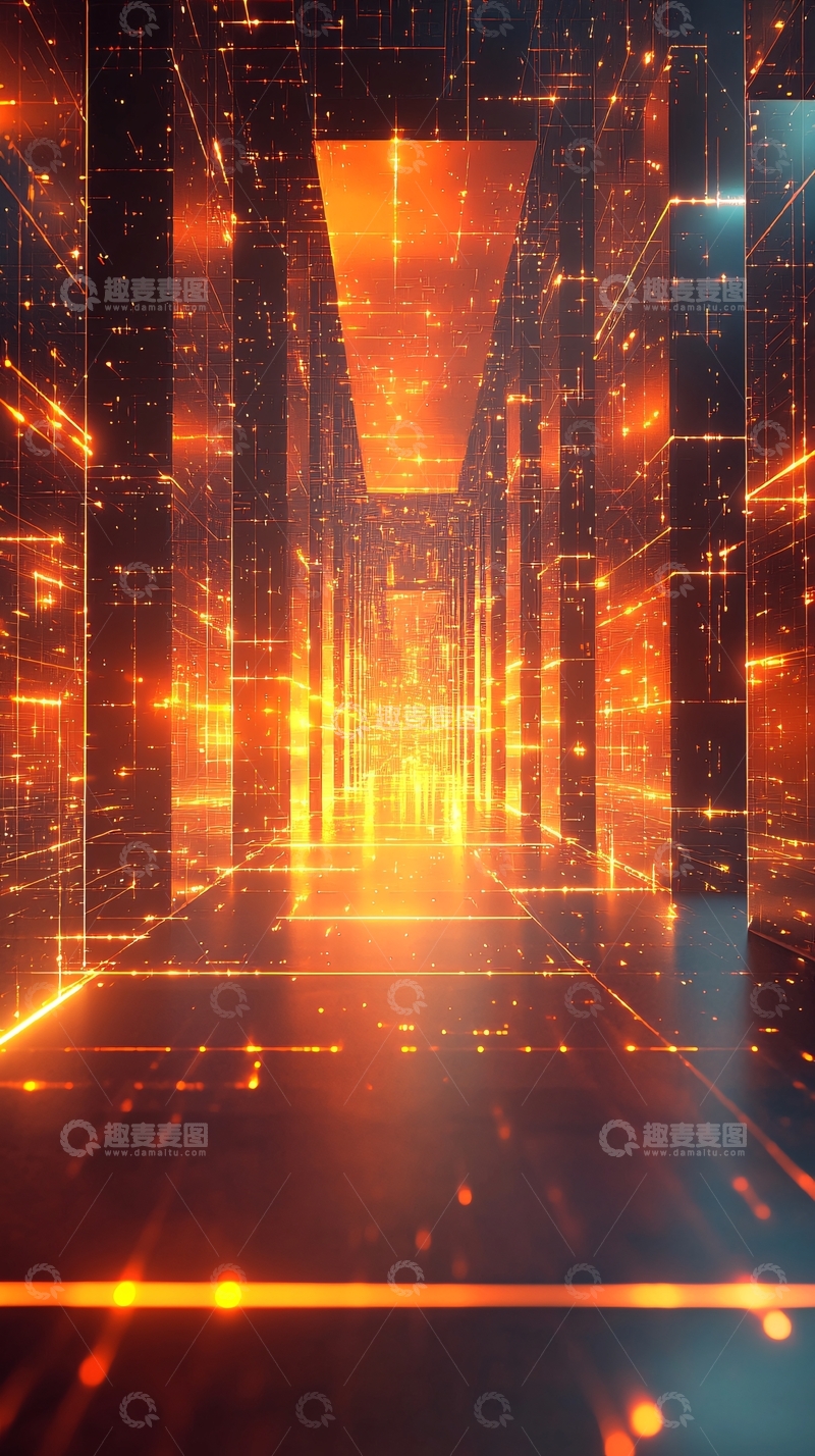 高清大图下载【趣麦麦图】科技感走廊5