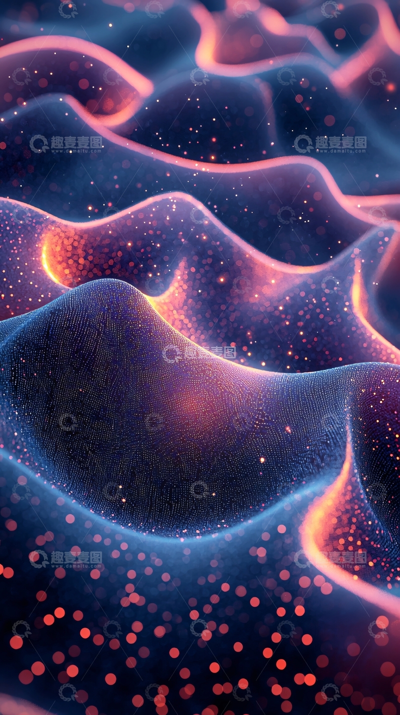 高清大图下载【趣麦麦图】梦幻星河流动质感