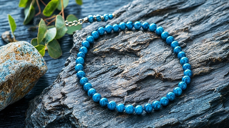 高清大图下载【趣麦麦图】-蓝色宝石项链