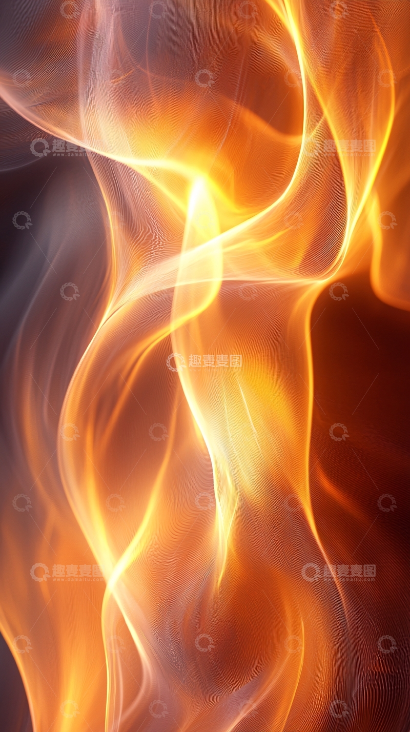 高清大图下载【趣麦麦图】火焰流动的抽象艺术