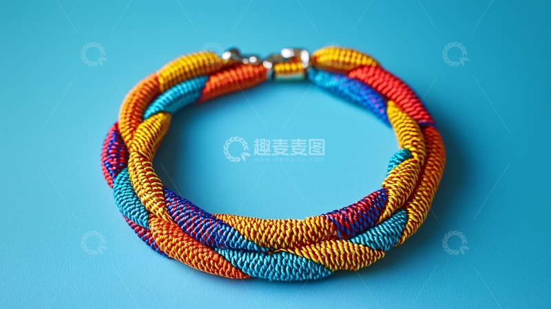 高清大图下载【趣麦麦图】彩色编织项链