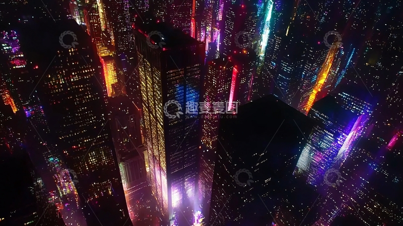 高清大图下载【趣麦麦图】夜景俯瞰