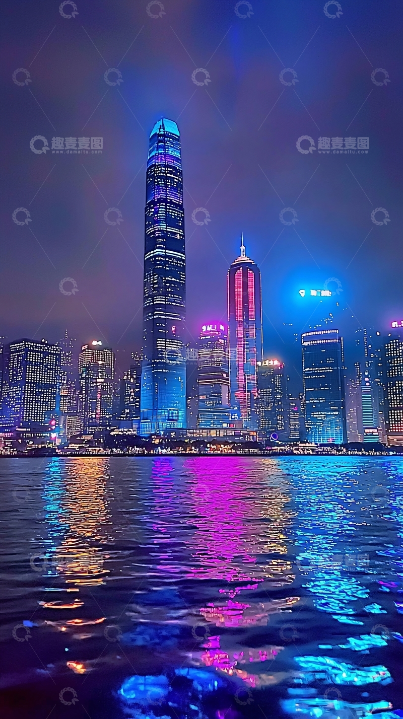 高清大图下载【趣麦麦图】夜景城市
