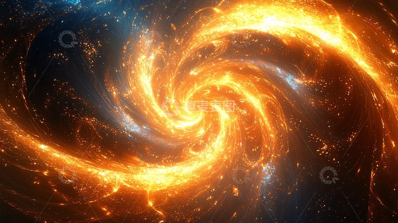 高清大图下载【趣麦麦图】火焰星云漩涡