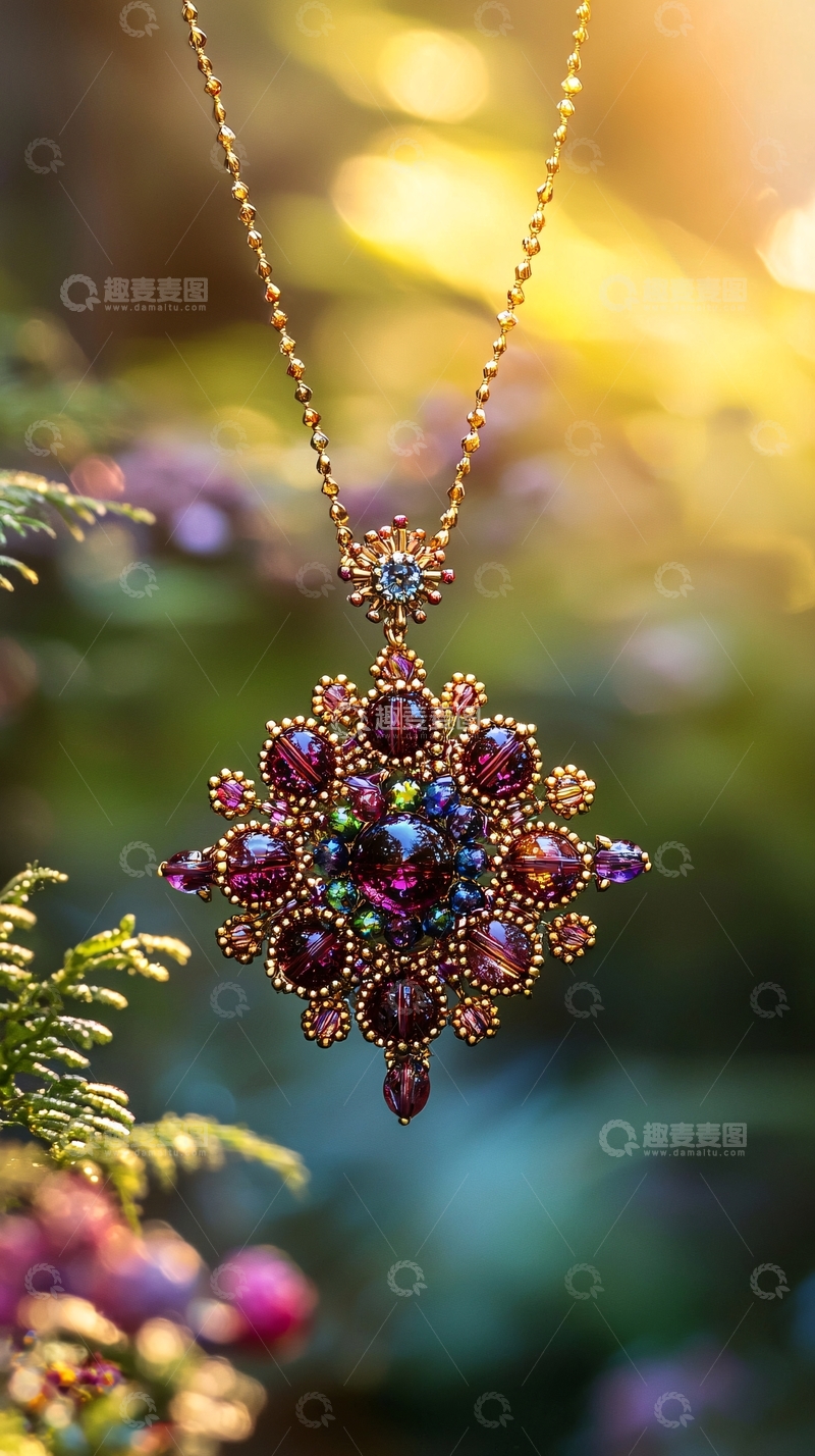高清大图下载【趣麦麦图】宝石吊坠