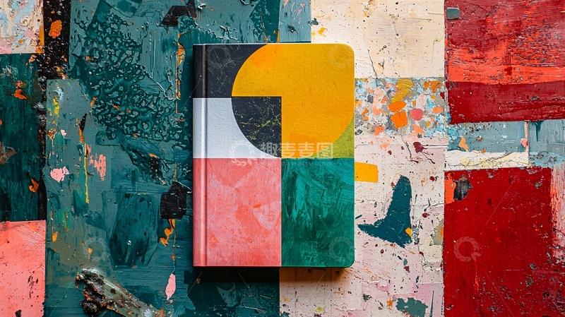 高清大图下载【趣麦麦图】抽象几何图案笔记本