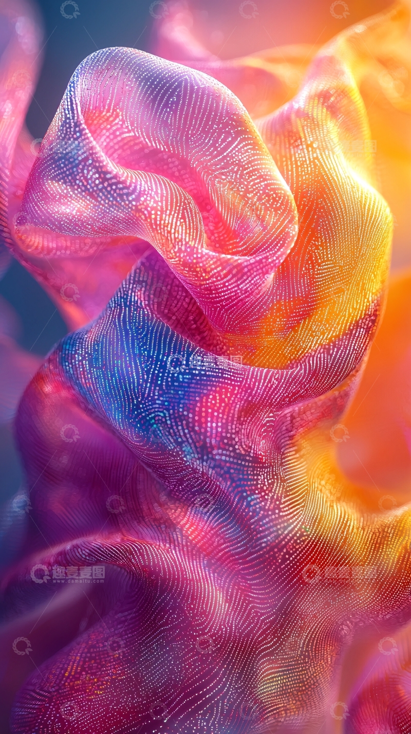 高清大图下载【趣麦麦图】彩色流体抽象背景