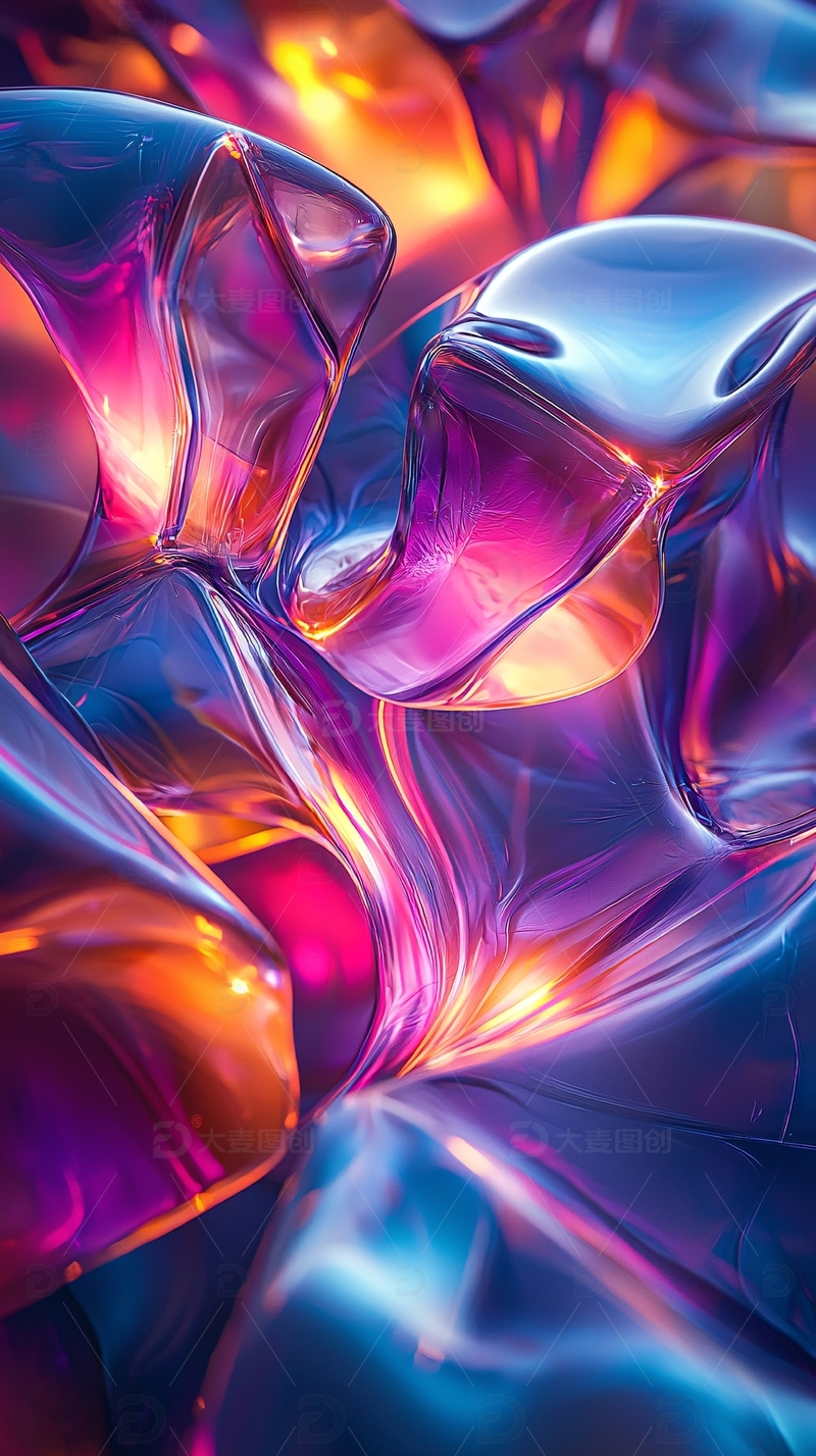 抽象彩色玻璃体