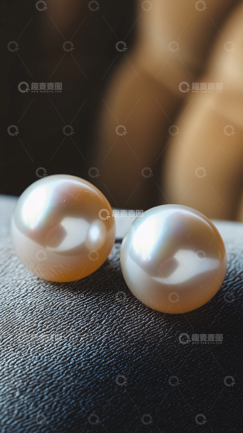 高清大图下载【趣麦麦图】珍珠耳钉