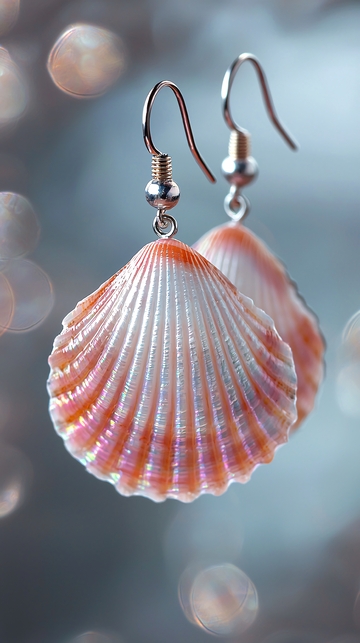 精美贝壳耳环