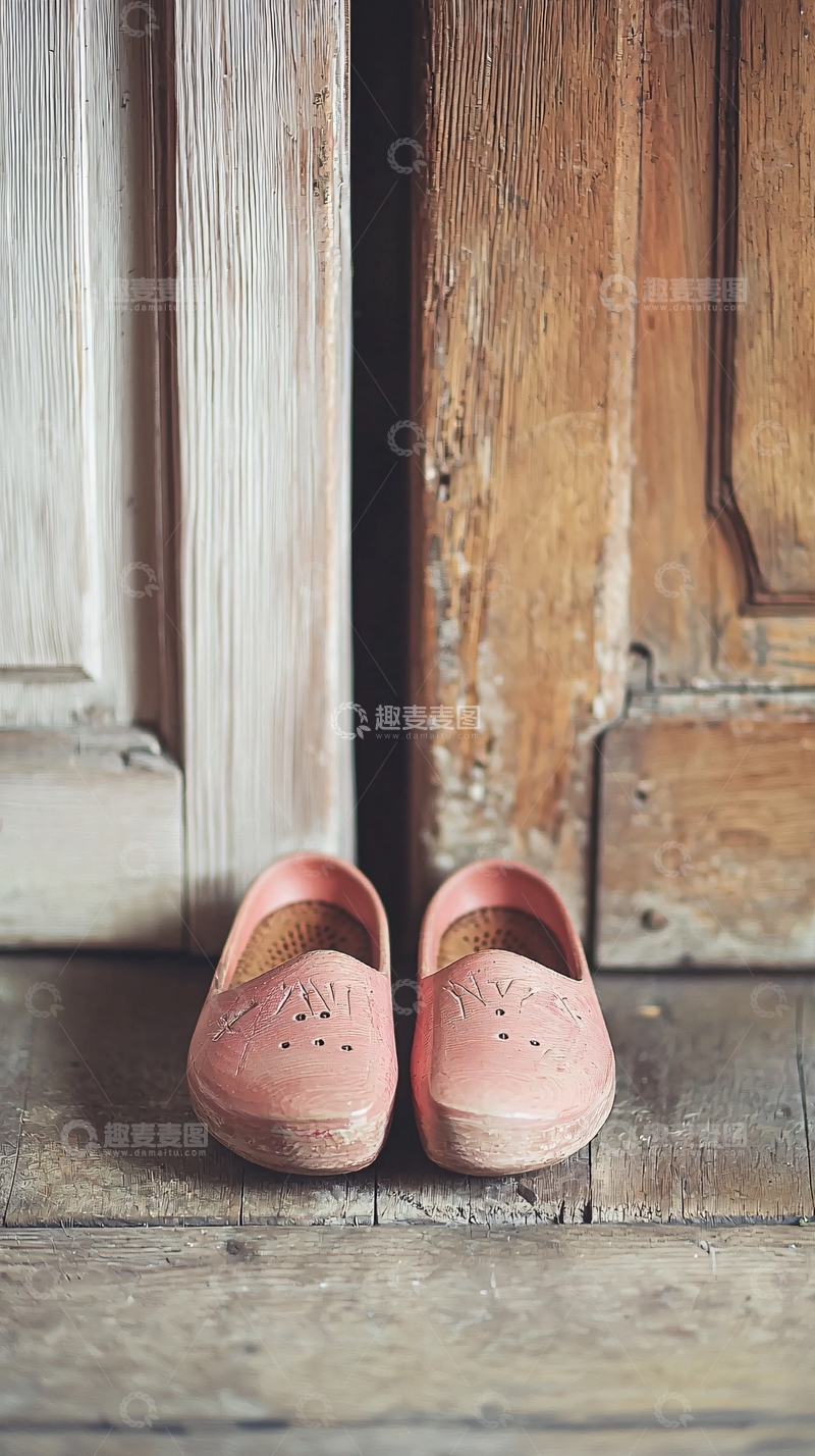 高清大图下载【趣麦麦图】粉色拖鞋