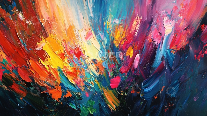 高清大图下载【趣麦麦图】抽象油画