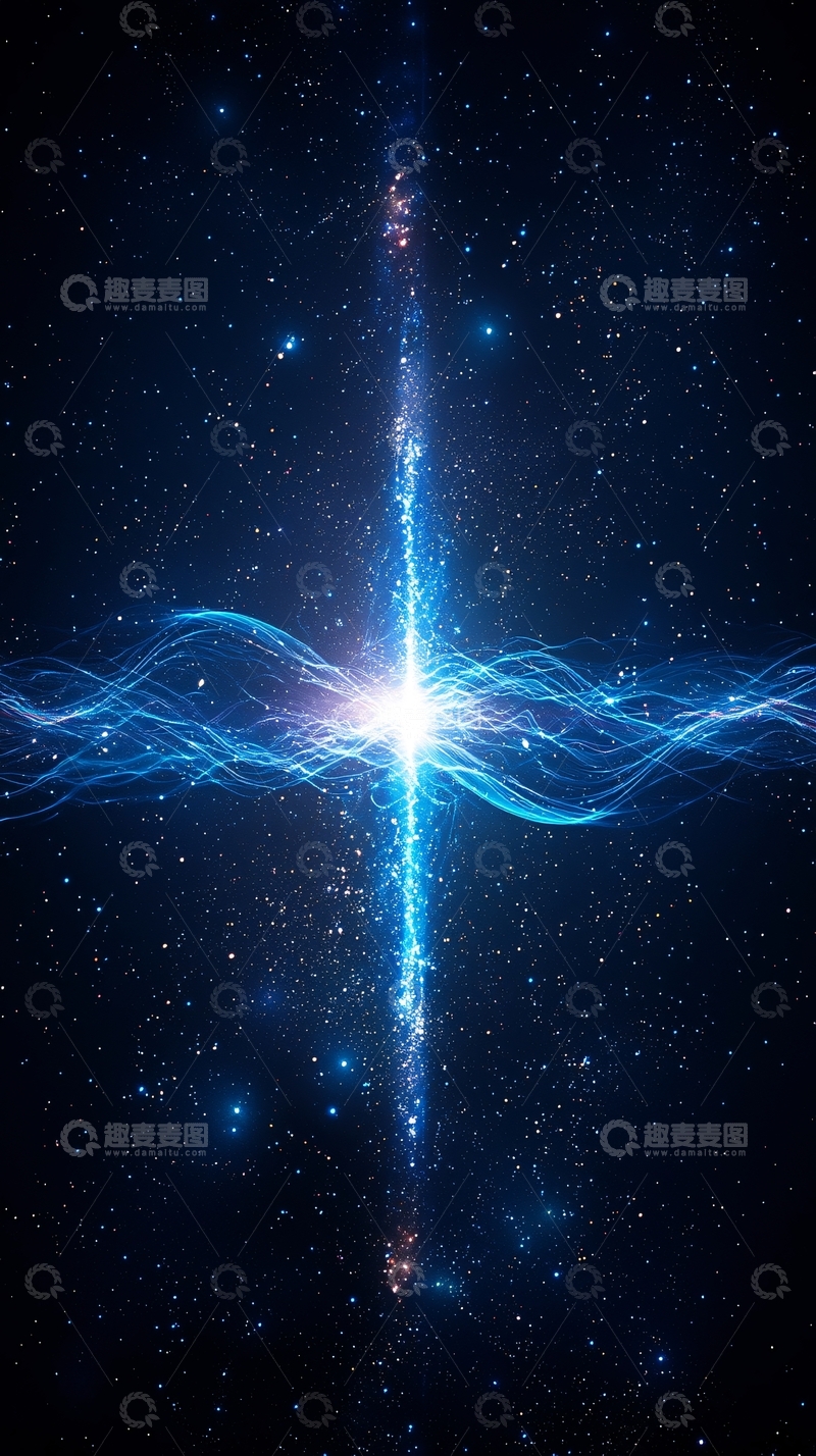 高清大图下载【趣麦麦图】宇宙中心能量爆发