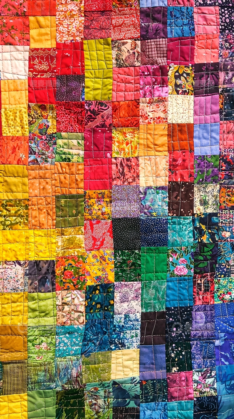 高清大图下载【趣麦麦图】彩色拼接块状图案