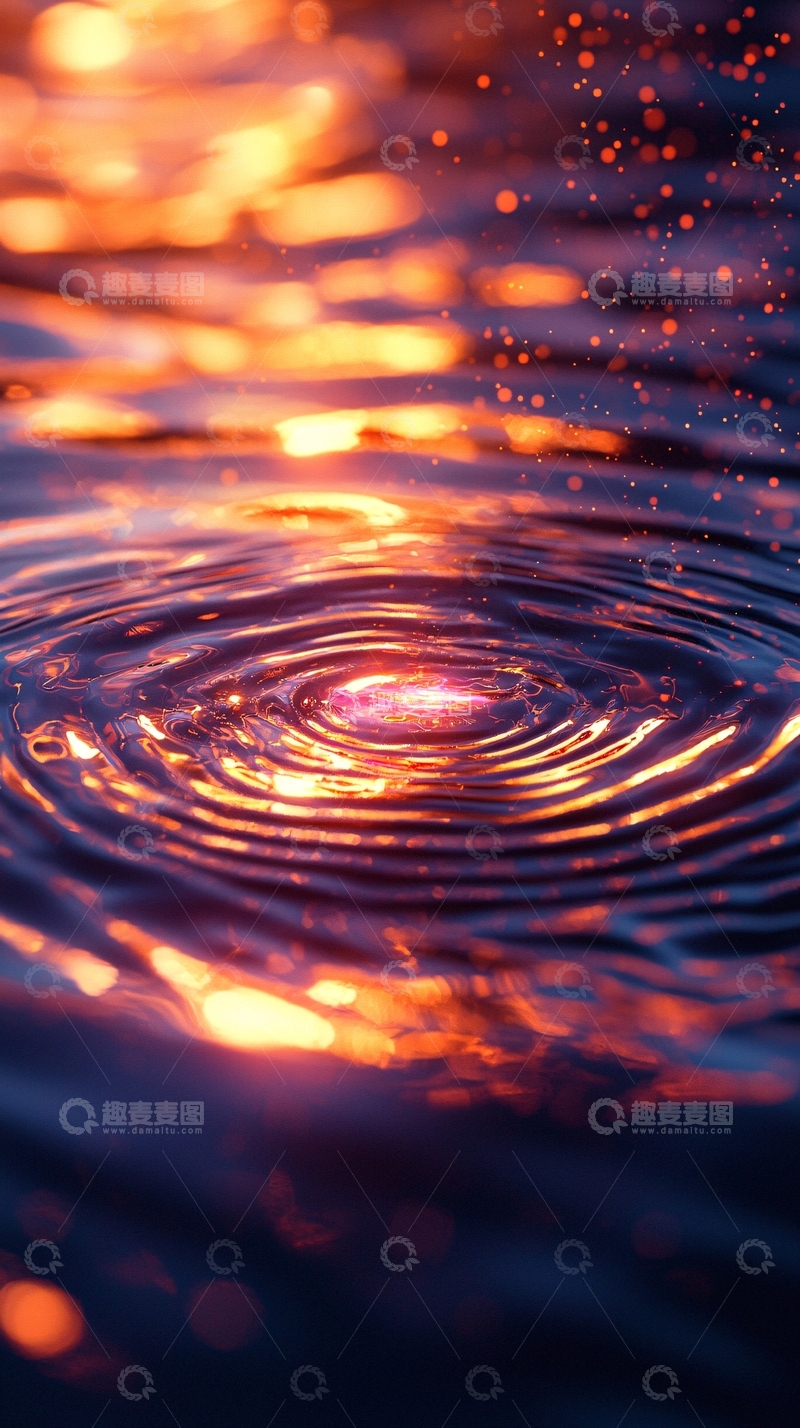 高清大图下载【趣麦麦图】水面涟漪