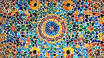 彩色马赛克瓷砖图案