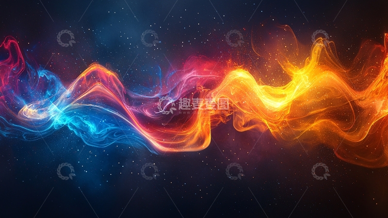 高清大图下载【趣麦麦图】抽象火焰