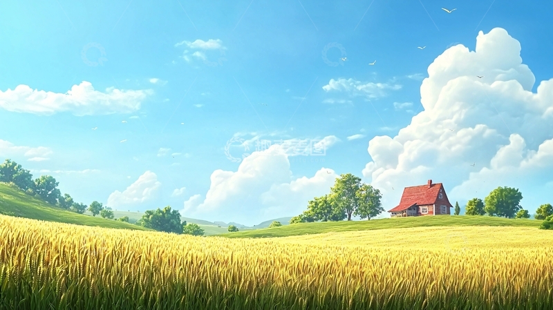 高清大图下载【趣麦麦图】田园风光138