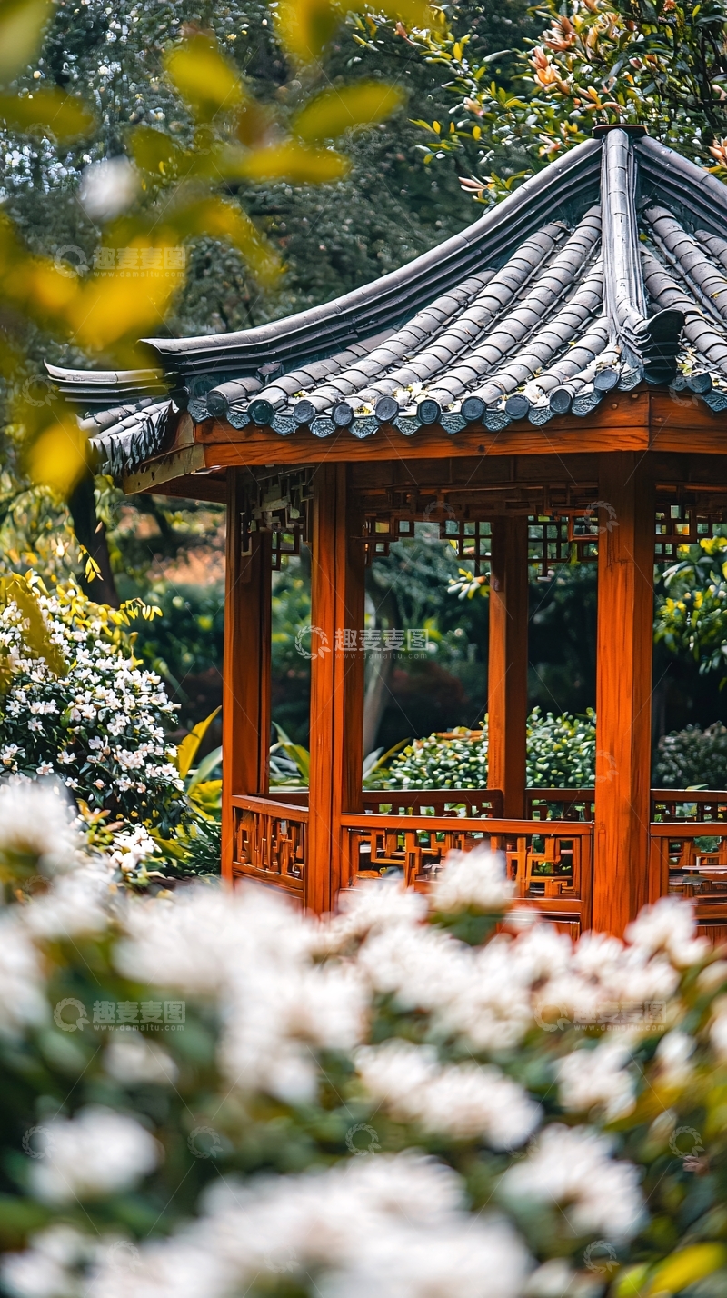 高清大图下载【趣麦麦图】中式凉亭