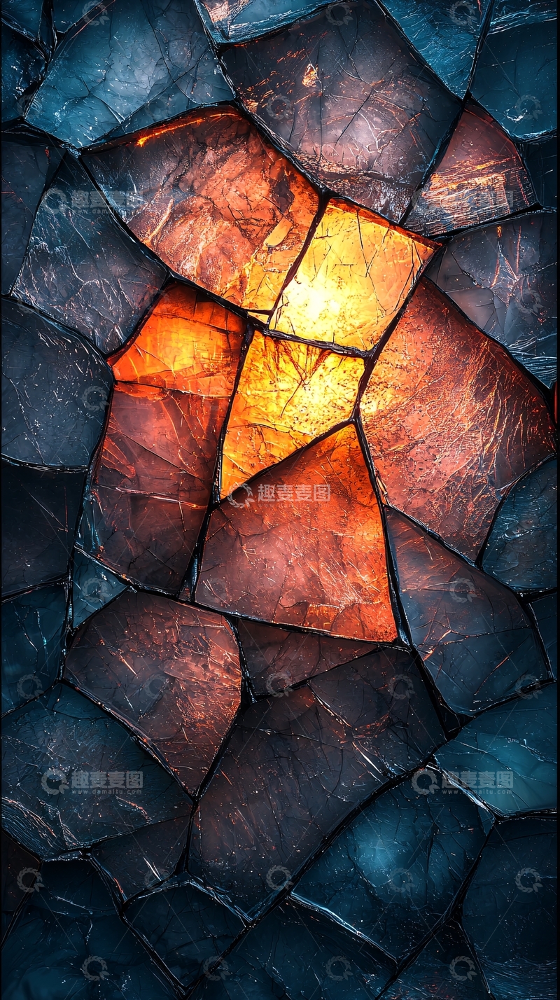 高清大图下载【趣麦麦图】暗色系碎石拼接纹理