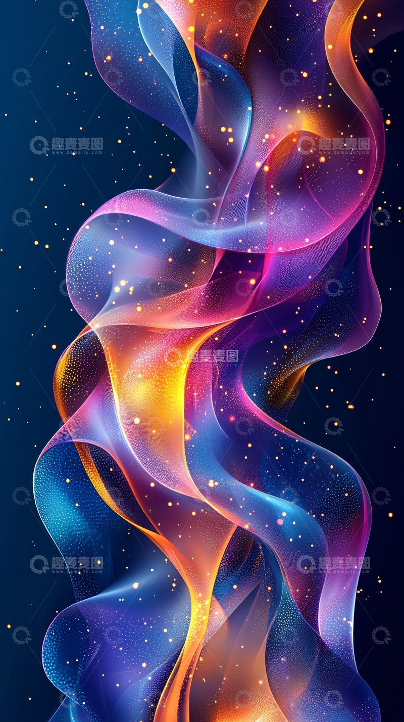 高清大图下载【趣麦麦图】彩色烟雾状光效