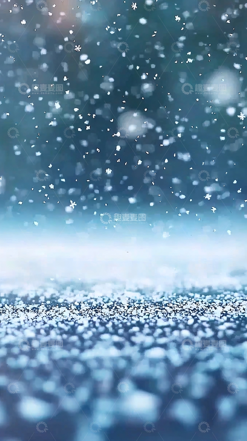 高清大图下载【趣麦麦图】寒风飘雪视觉