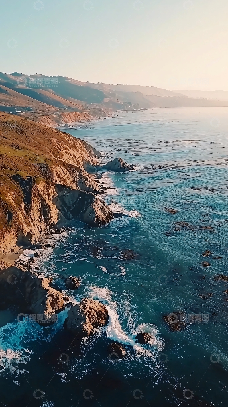 高清大图下载【趣麦麦图】加州一号公路沿海风光