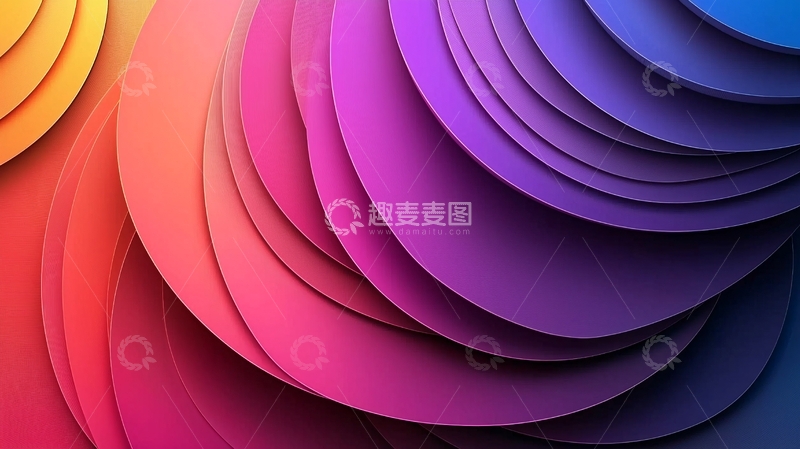 高清大图下载【趣麦麦图】彩色纸张层叠