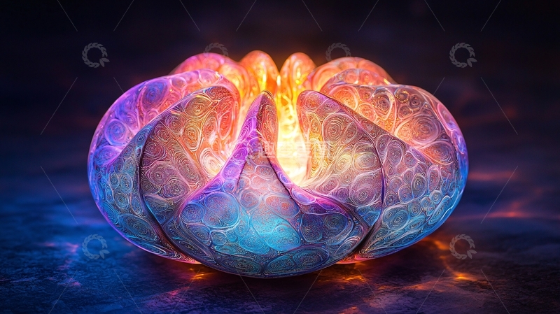 高清大图下载【趣麦麦图】神秘发光能量体