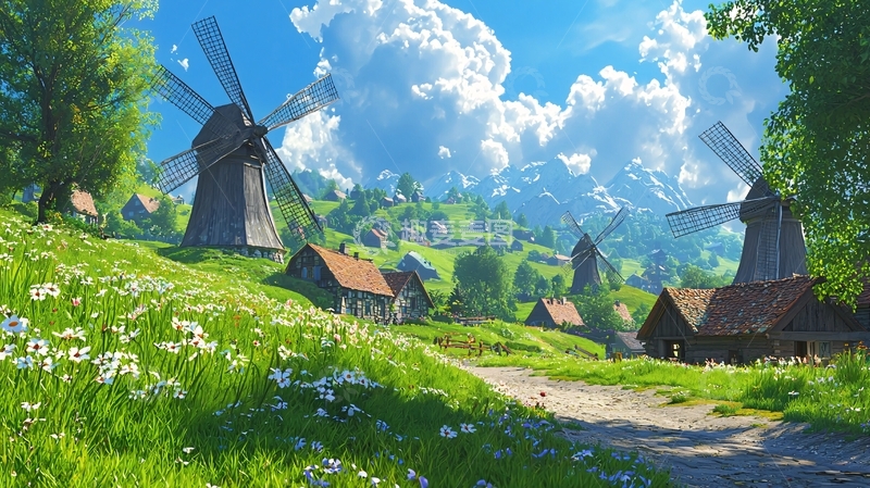 高清大图下载【趣麦麦图】田园风光141