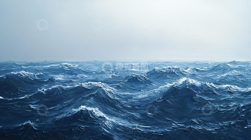 高清大图下载【趣麦麦图】波涛汹涌的海面