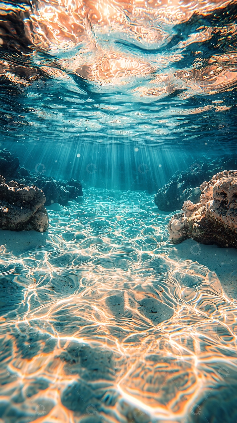 高清大图下载【趣麦麦图】海底阳光