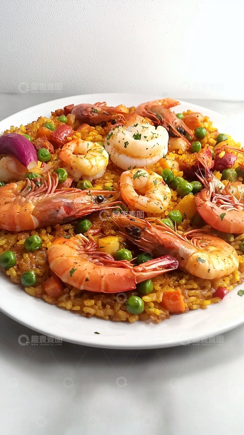高清大图下载【趣麦麦图】海鲜饭