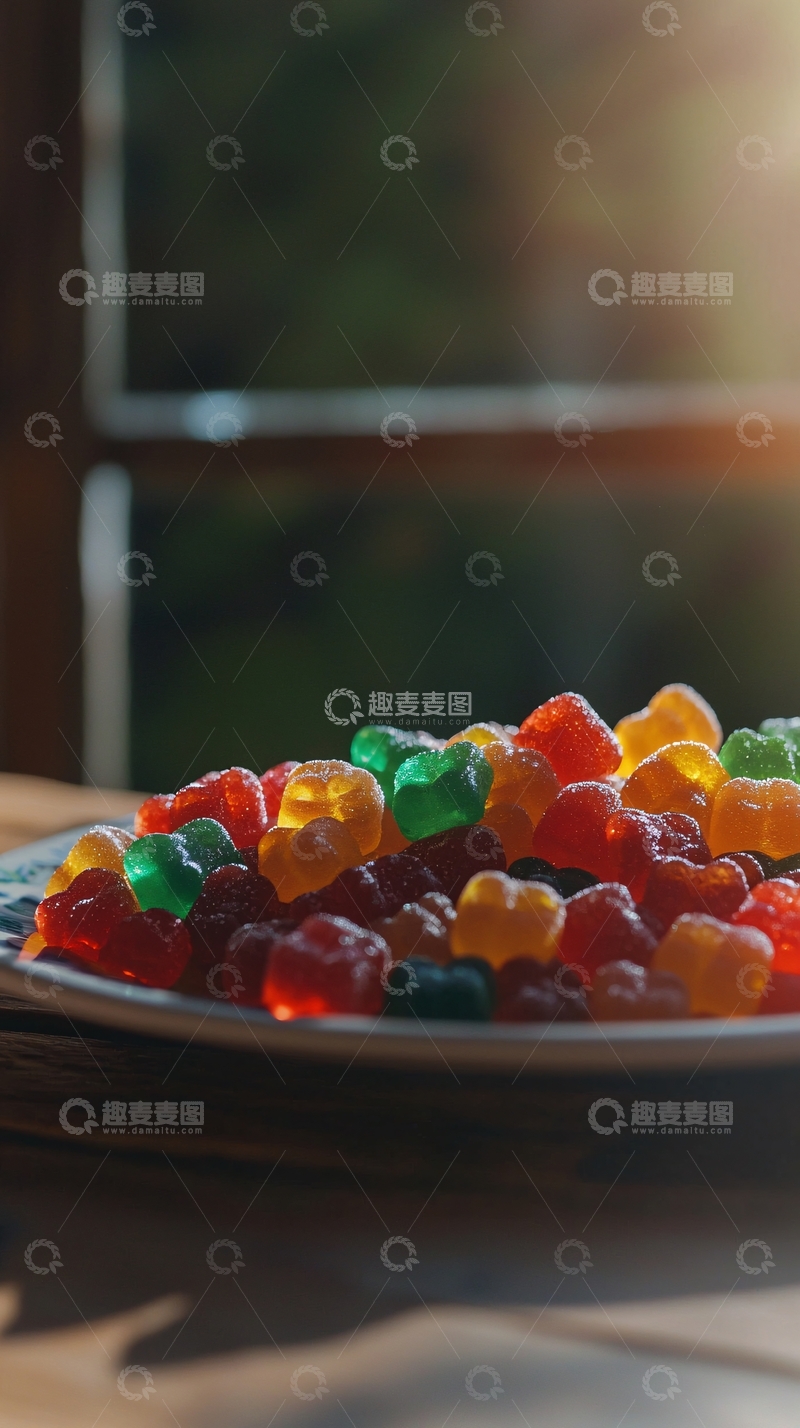 高清大图下载【趣麦麦图】-彩色软糖熊