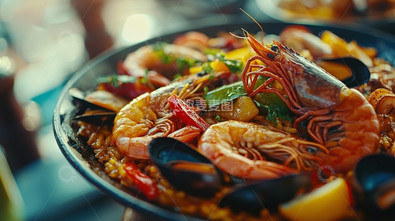 高清大图下载【趣麦麦图】海鲜饭