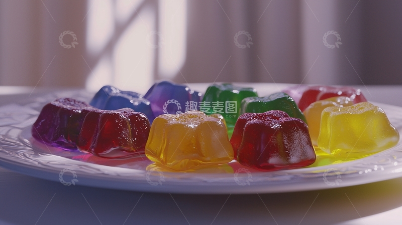高清大图下载【趣麦麦图】彩色果冻