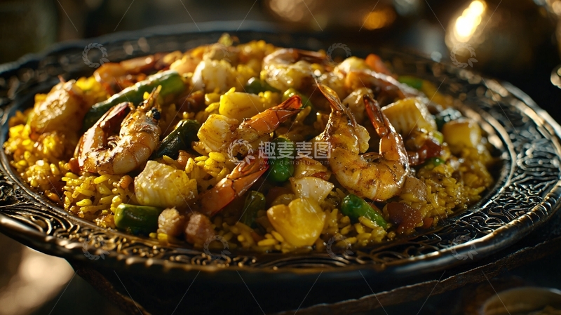 高清大图下载【趣麦麦图】海鲜饭