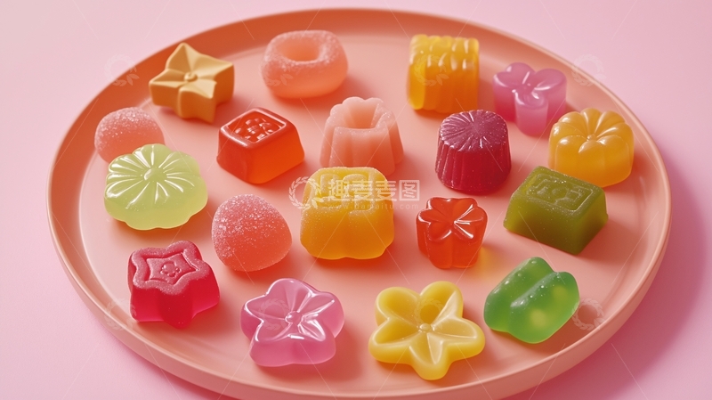 高清大图下载【趣麦麦图】彩色果冻