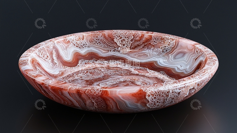 高清大图下载【趣麦麦图】红缟玛瑙浅盘