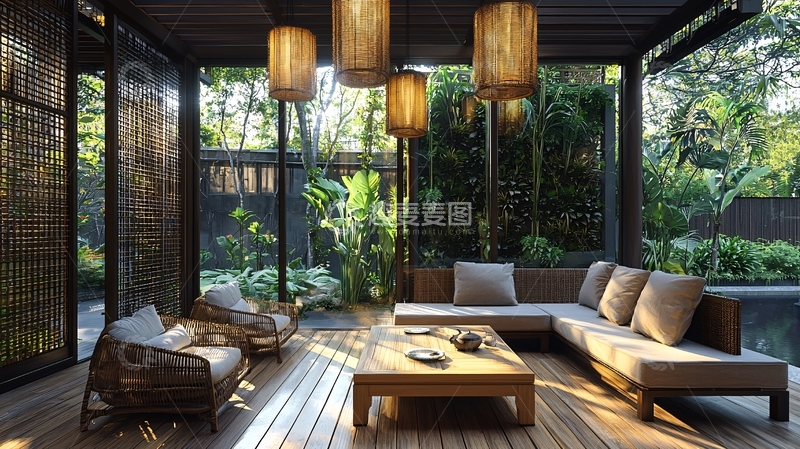 高清大图下载【趣麦麦图】舒适的户外休闲空间