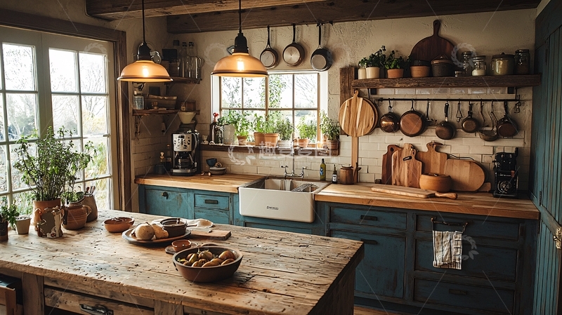高清大图下载【趣麦麦图】乡村厨房