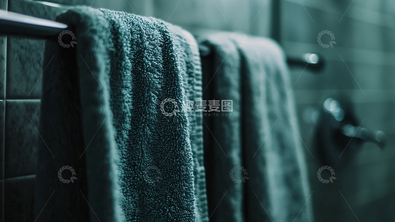 高清大图下载【趣麦麦图】浴室毛巾