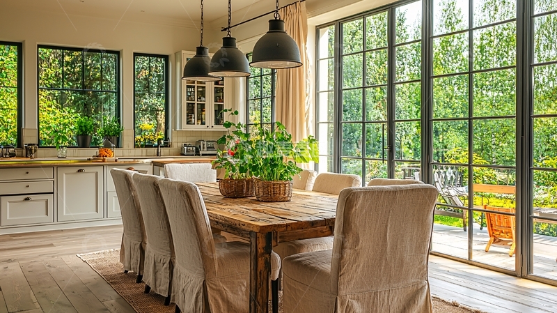 高清大图下载【趣麦麦图】乡村风格餐厅