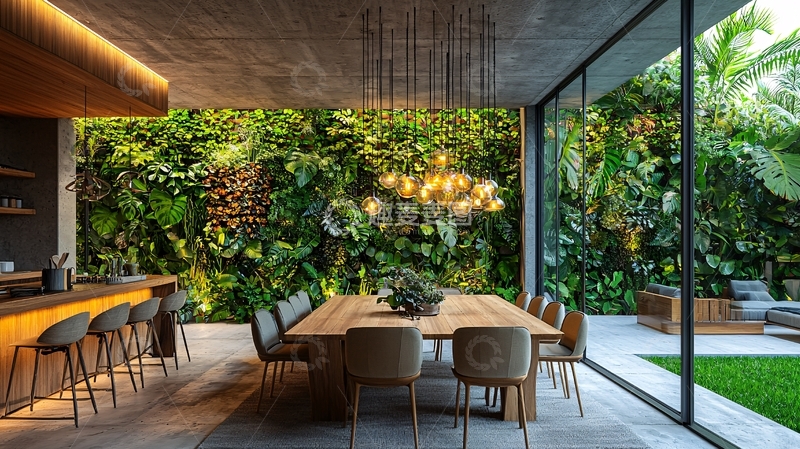 高清大图下载【趣麦麦图】室内绿植墙