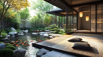 日式庭院与室内融合