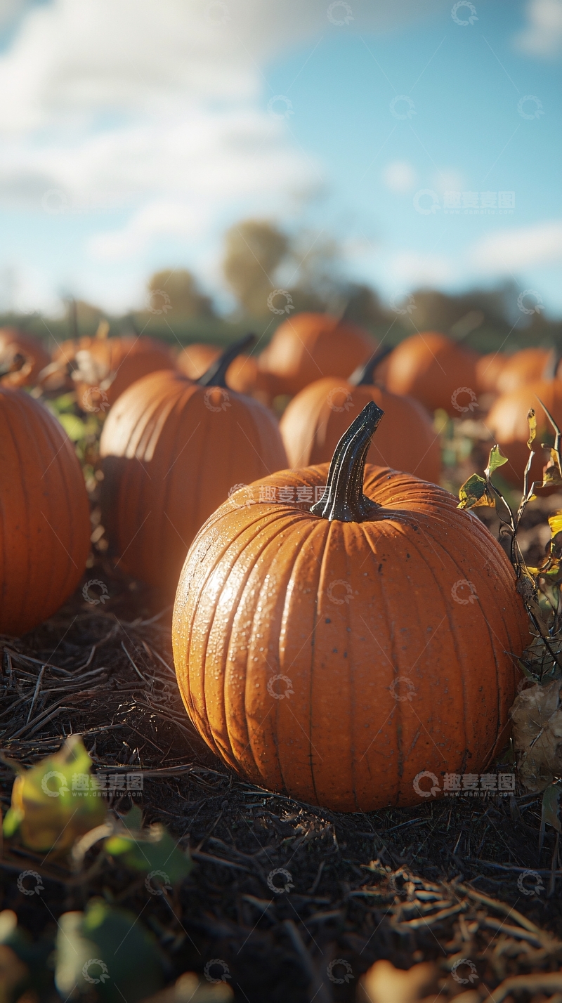 高清大图下载【趣麦麦图】南瓜田