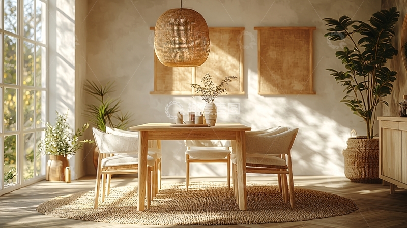 高清大图下载【趣麦麦图】明亮舒适的用餐空间